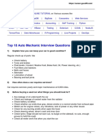 Top 18 Auto Mechanic Interview Questions & Answers: 1) Explain How You Can Keep Your Car in Good Condition?