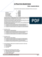 Liquidity Ratios - Practice Questions