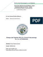 Tercer Ensayo Cap. VIII, IX y X La Fruta Amarga La C.I.A en Guatemala