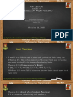 1.3-Theorems On Limits