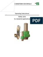 Operating Instructions Safety Valve For Industrial Applications