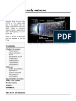 Timeline of The Early Universe