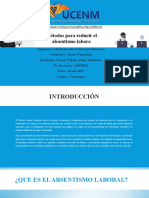 Métodos para Reducir El Absentismo Labora: Universidad Cristiana Evangélica Nevo Milenio