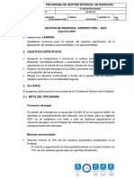 Programa Gestión de Residuos Especiales y Convencionales