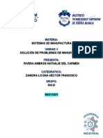 Tarea Unidad 3 Solución de Problemas de Manufactura, Nathalie Del Carmen Rivera Ambros