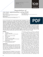 Photocatalytic Degradation of