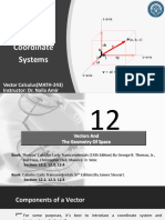 Lecture # 3 (Vectors, Lines and Planes)