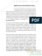 Los Efectos de La Comunicación de Masas - Saperas