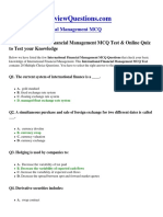 International Financial Management MCQ 12