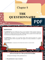 Chapter 8-The Questionnaire