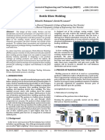 "Bottle Blow Molding" by Milind H. Mahajan, Girish M. Lonare IRJET-V6I1217