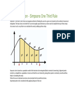 Area Calculation - Simpsons One Third Rule