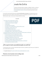 Aire Acondicionado No Enfría Causas y Soluciones