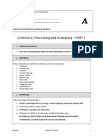 Criterion C: Processing and Evaluating - PART 1: 1. Research Question