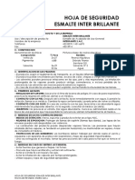 MSDS Esmalte Inter Brillante