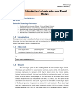 Introduction To Logic Gates and Circuit Design: Hernandez, John Patrick A. EE-3104 Intended Learning Outcomes