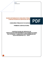 Requerimiento para Mantenimiento de Líneas de Transmisión de Electrocentro