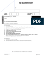 Cambridge O Level: Mathematics (Syllabus D) 4024/21