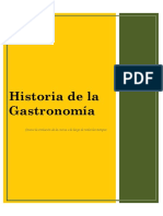 Historia de La Gastronomia