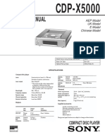 Service Manual: CDP-X5000