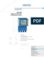 IFC 010 Signal Converter: For Electromagnetic Flowmeters