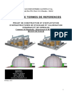TDR EIES Du Projet de Stockage D'engrais Et de Céréales À Diamniadio