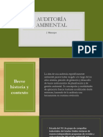 La Auditoría Ambiental y Su Contexto Desde Su Creación