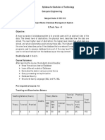 Syllabus For Bachelor of Technology Computer Engineering