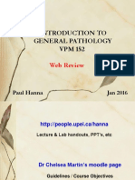 Introduction To General Pathology VPM 152: Web Review