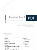 Educational Research Week 1: Instructor: IZAHAM SHAH ISMAIL Course: EDU 702