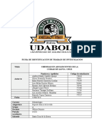 Trabajo de Investigación Obesidad en Jóvenes de La Ciudad de Santa Cruz