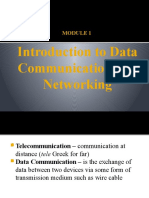 Module 1 - Data Communication and Networking