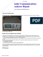 R2600 Radio Communications Analyzer Repair: The Start of All Desaster