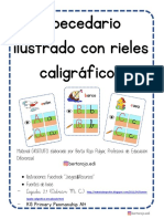 Abecedario Con Rieles Caligráficos