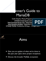 A Beginner's Guide To MariaDB Presentation