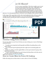 What Are Power BI Slicers