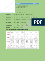 Algebra de Boole - Relaciones Formulario