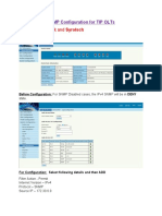 SNMP Configuration For TIP OLTs