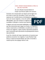 Projeto Masterclass Atitude Empreendedora e Alice No País Das Maravilhas