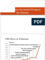 Foreign Direct Investment Prospects For Pakistan