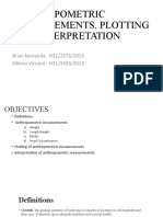 Anthropometric Measurements, Plotting and Interpretation