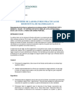 Informe de Laboratorio Practicas de Resistencia de Materiales