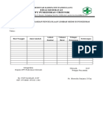 Buku Pencatatn Harian Pengelolaan Limbah Medis Di Puskesmas