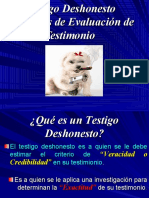 IV Unidad Testigo Deshonesto y Tecnicas