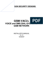 GSM VAC2 Installers Manual