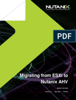 Migrating From Esxi To Nutanix Ahv