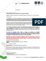 Carta A Padres Ied Villas de San Pablo Solicitud 2