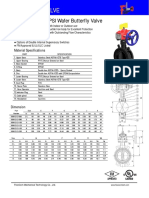 VBW12121 - 300PSI Wafer Butterfly Valve