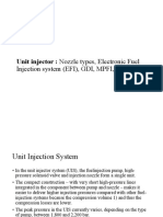 Unit Injector: Nozzle Types, Electronic Fuel Injection System (EFI), GDI, MPFI, DTSI