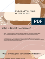 Contemporary Global Governance